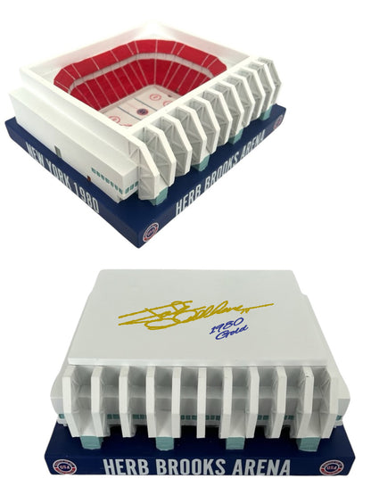 1980 Olympic Herb Brooks Arena Lake Placid - Miracle on Ice Scale Replica Signed by jack O’callahan