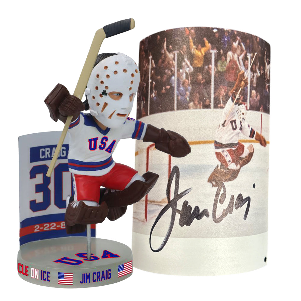 Jim Craig Signed Miracle on Ice 6” Bobblehead- In Stock by 3/31