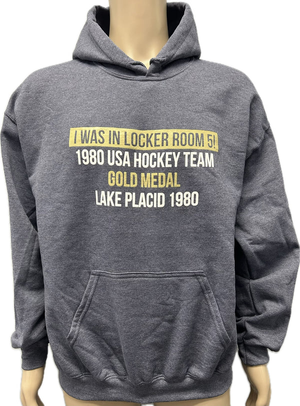 Herb Brooks Locker Room 5 Hoody - Heather Navy