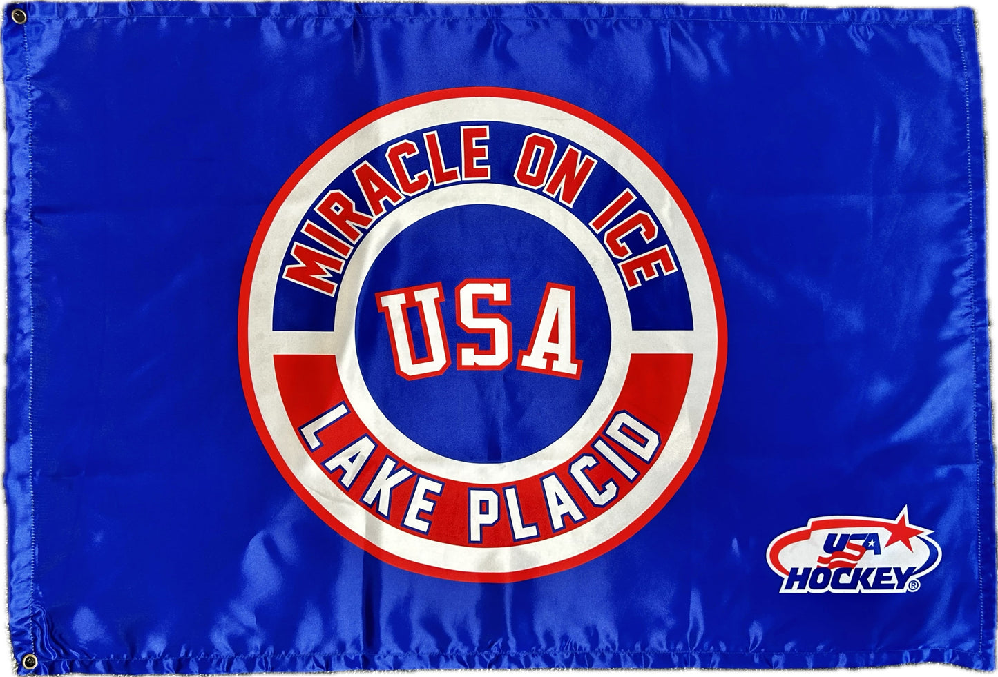 USA Hockey Miracle on Ice 1980 Official Team Flag Size: 24" Tall X 36" Long