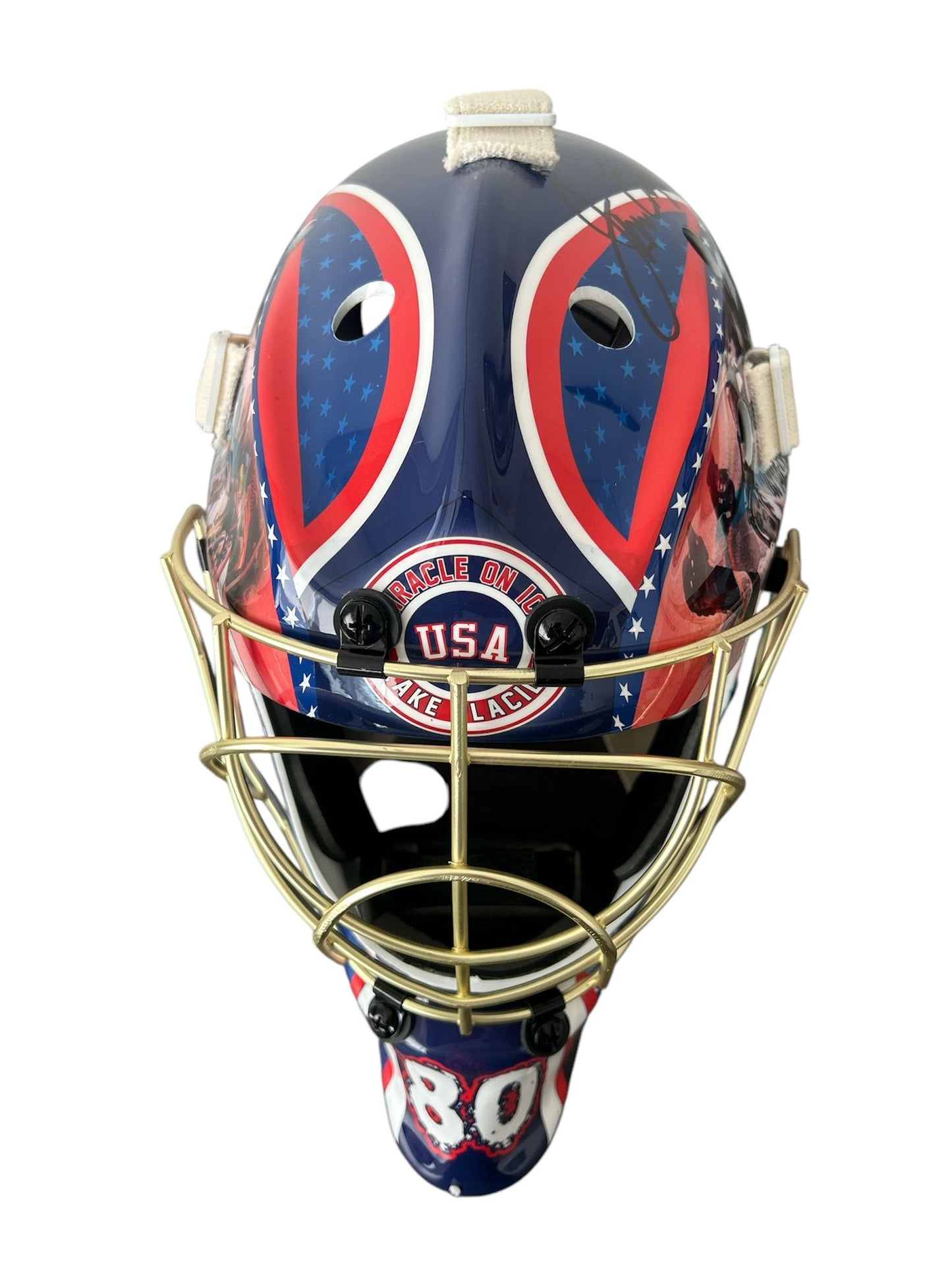 Jim Craig Signed Miracle on Ice Goalie Mask Gold Cage