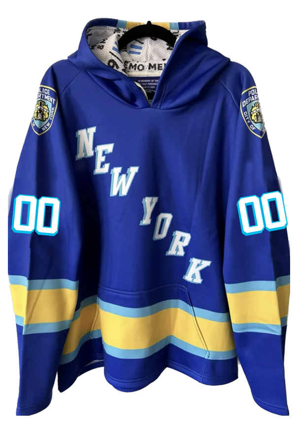 NYPD 23 Official 9/11 Memorial Customized Name/Number Hoody  Adult