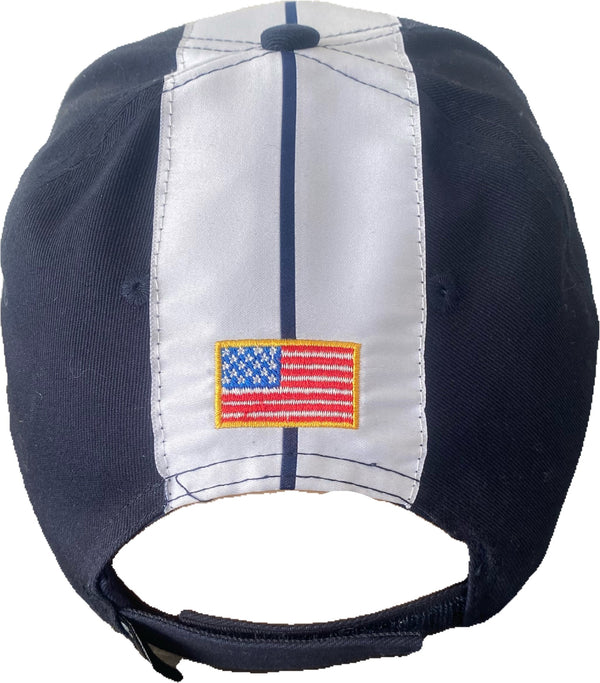 Shelby Cobra official Hat White  Stripes-Navy