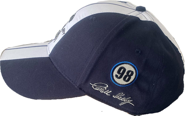 Shelby Cobra official Hat White  Stripes-Navy