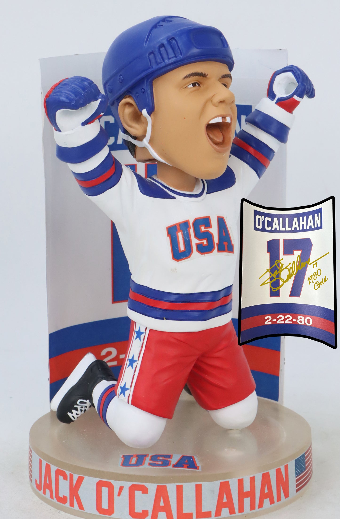 Jack O’Callahan Miracle on Ice 6” Bobblehead Signed -