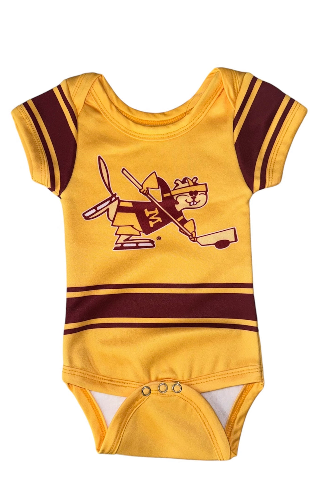 University of Minnesota Golden Gophers Official Hockey Skate Logo Bodysuit