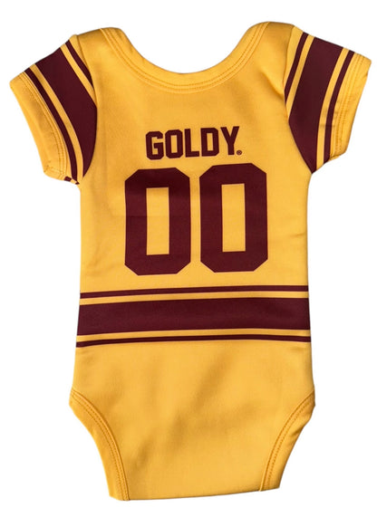 University of Minnesota Golden Gophers Official Hockey Skate Logo Baby Onesie 