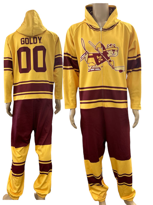 University of Minnesota Golden Gophers Official Hockey Skate logo Full Jumpsuit