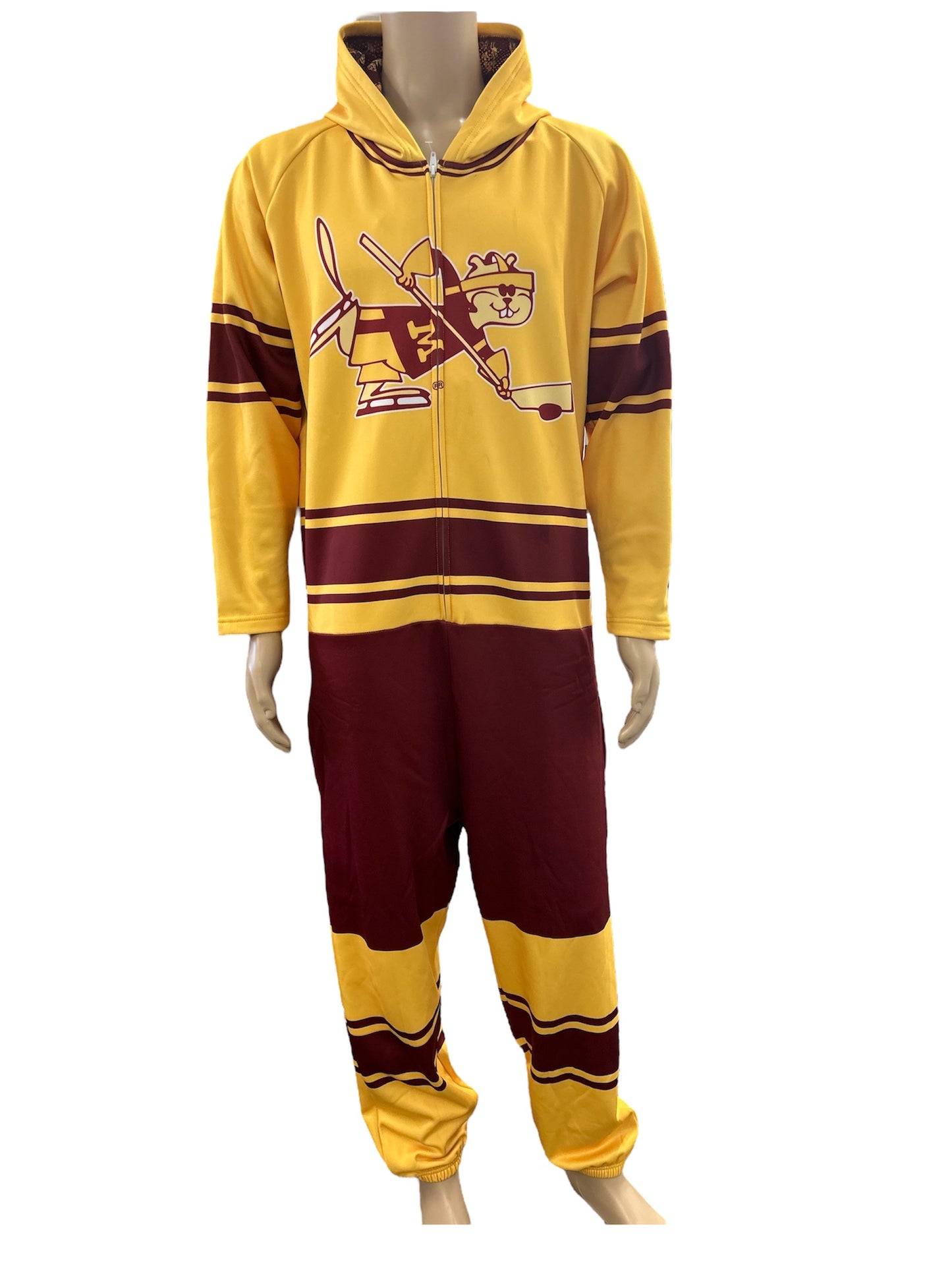 University of Minnesota Golden Gophers Official Hockey Skate logo Full Jumpsuit