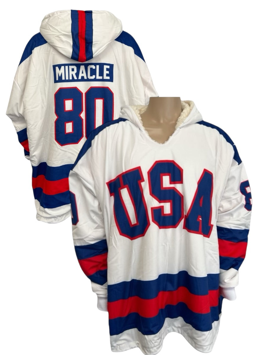 USA Hockey Miracle on Ice Jersey Reversible Colorblock Hoodeez