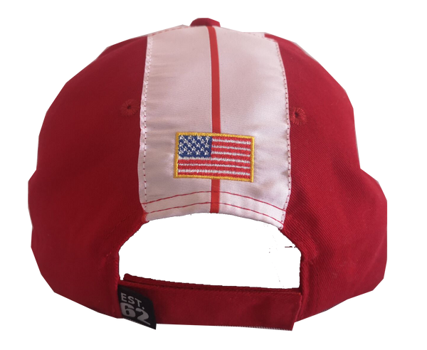 Shelby Cobra Official Red Hat- White stripes