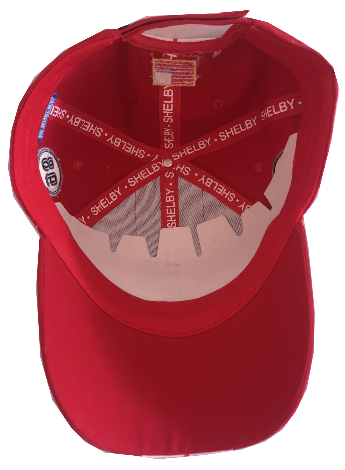 Shelby Cobra Official Red Hat- White stripes