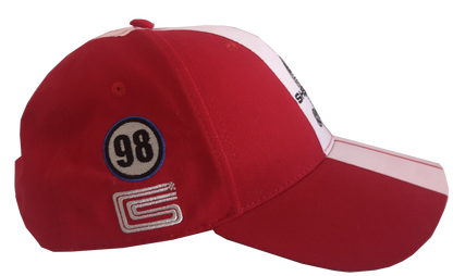 Shelby Cobra Official Red Hat- White stripes