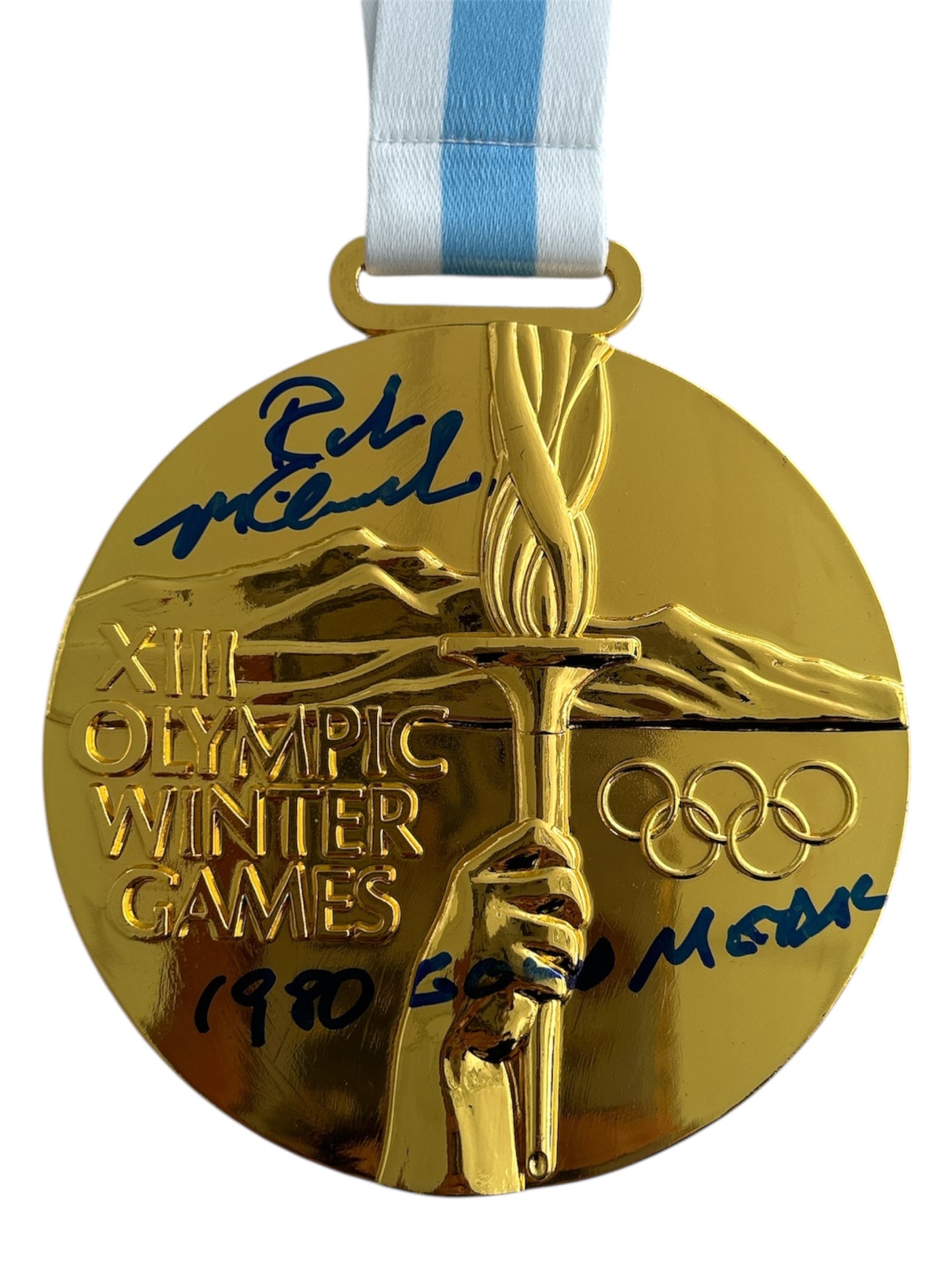 Rob McClanahan 1980 USA Olympic Team  Lake Placid Gold Medal Hand Signed