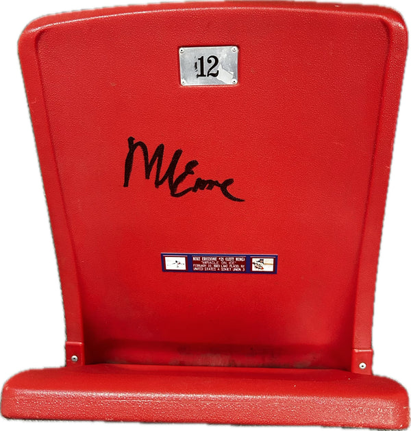 Mike Eruzione 1980 Miracle on Ice Arena Single Seat Hand Signed Signed