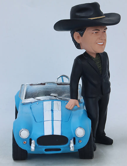 Carroll Shelby Bobblehead with Car - Pre-Order  Now - Shipped By 03/15/2025