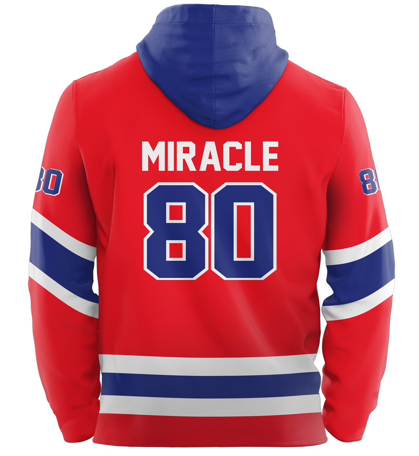 USA Hockey Miracle on Ice 1980 Authentic Hoodie Limited Edition Adult Red