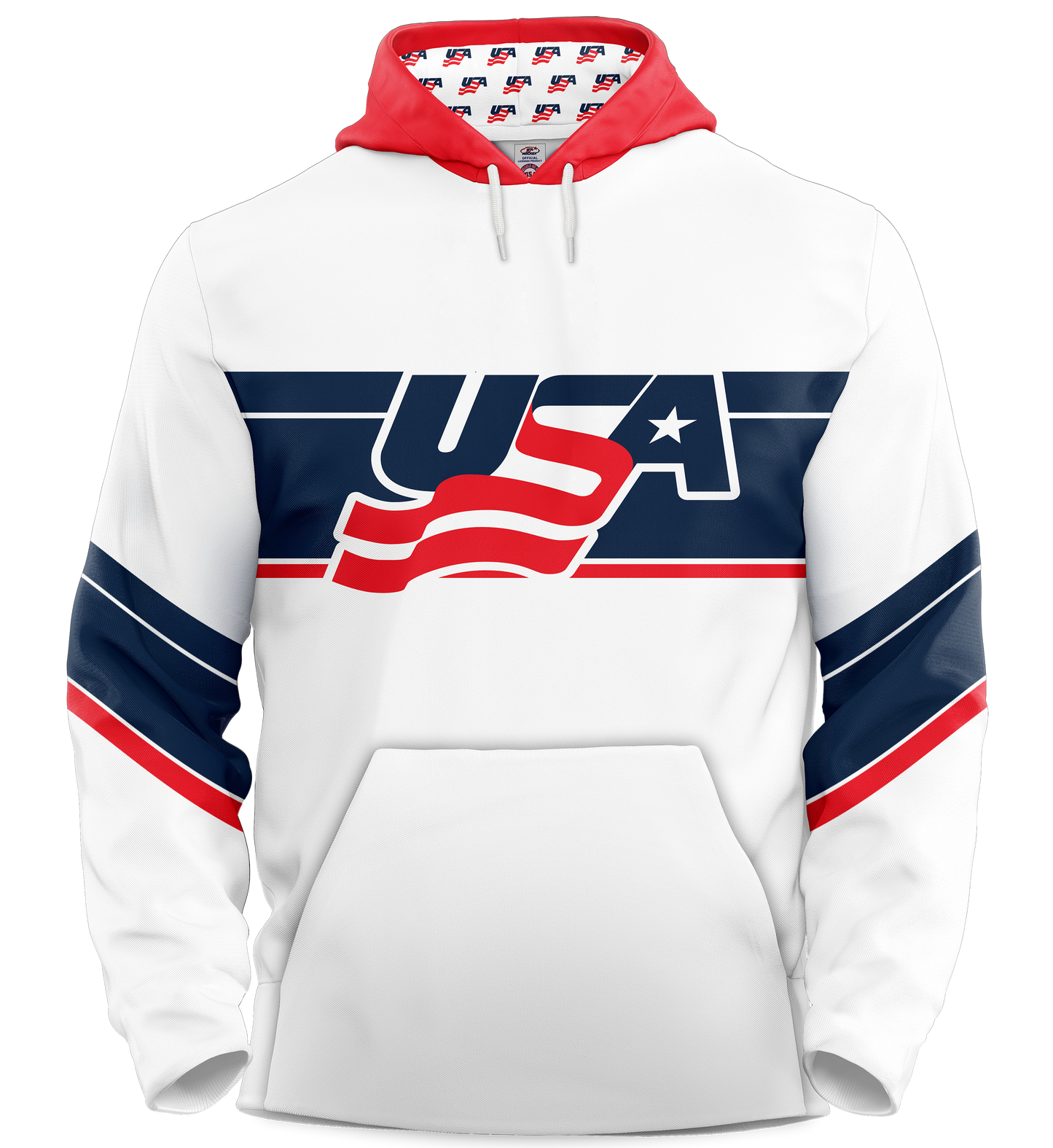 USA Hockey Miracle on Ice 1980 Authentic Hoodie Limited Edition Adult White