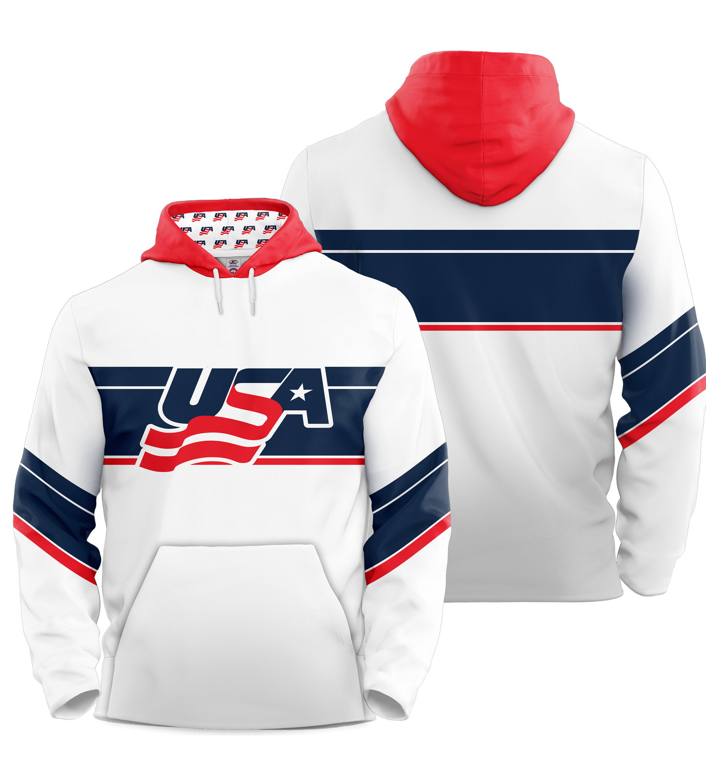 USA Hockey Miracle on Ice 1980 Authentic Hoodie Limited Edition Adult White