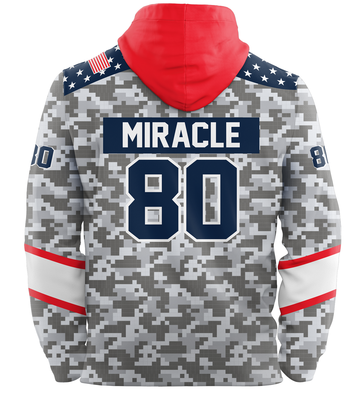 USA Hockey Miracle on Ice 1980 Authentic Hoodie Limited Edition Adult Camo