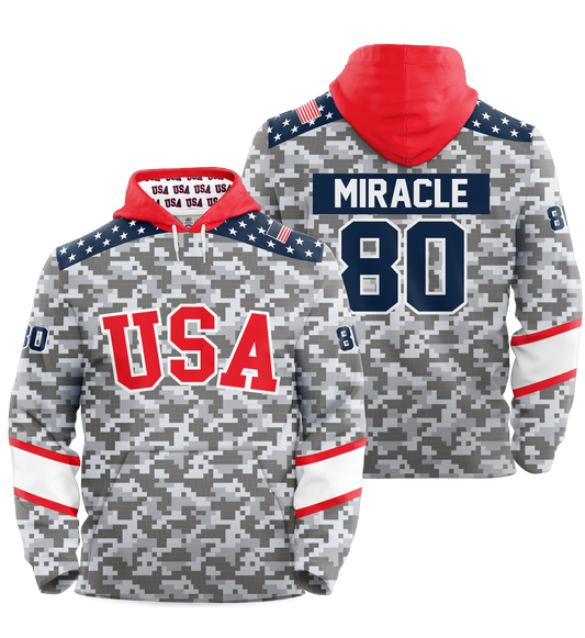 USA Hockey Miracle on Ice  Licensed Performance Hoodie L.E. Youth