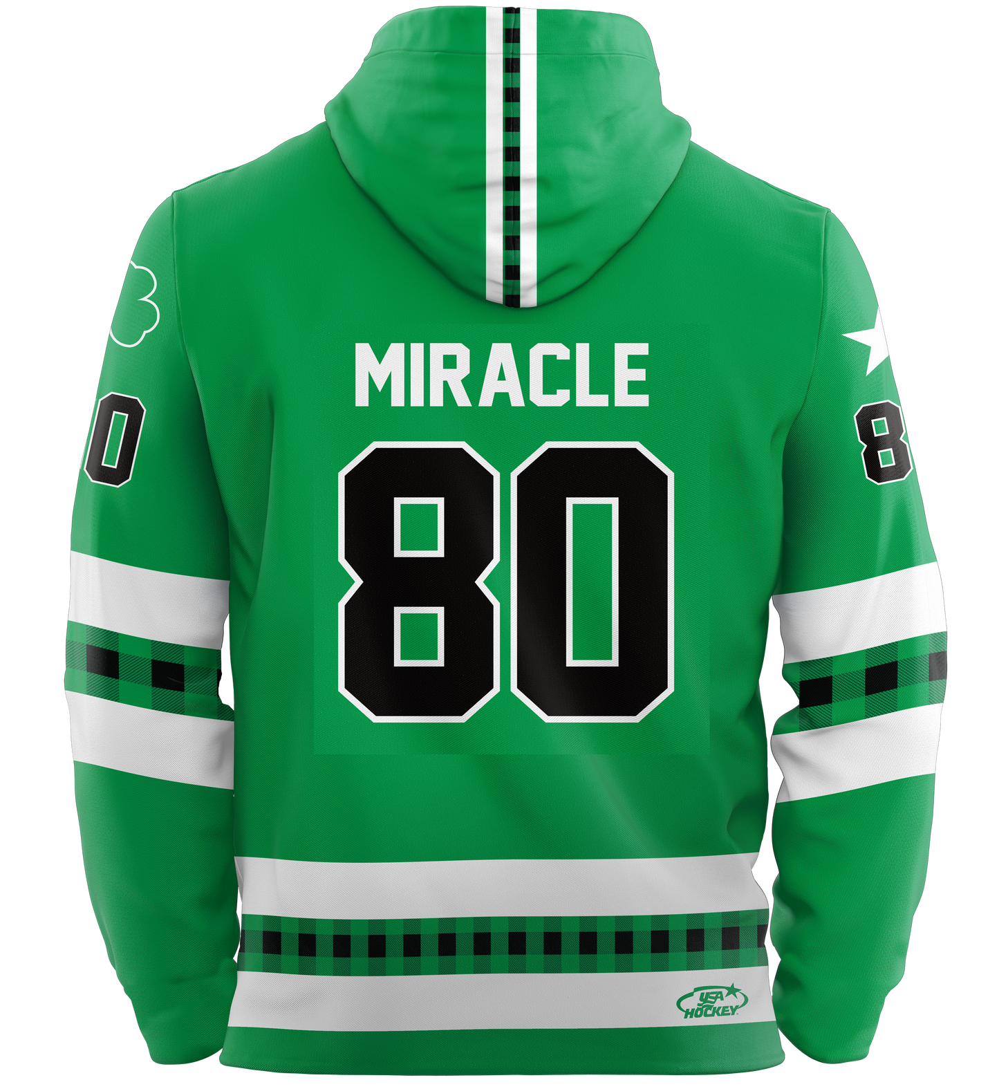 St. Patrick's Day USA Hockey Miracle on Ice Licensed Performance Hoodie L.E. Adult - Ships by March 5th