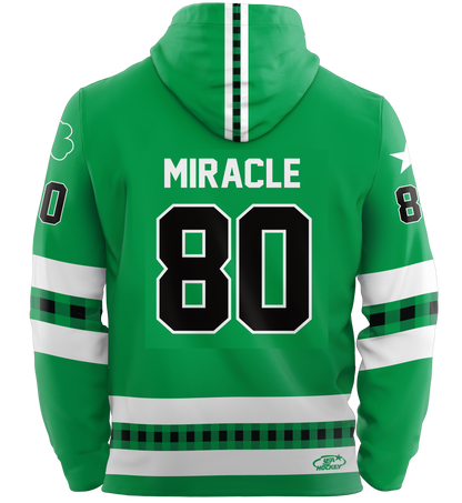 St. Patrick's Day USA Hockey Miracle on Ice Licensed Performance Hoodie L.E. Adult - Ships by March 5th