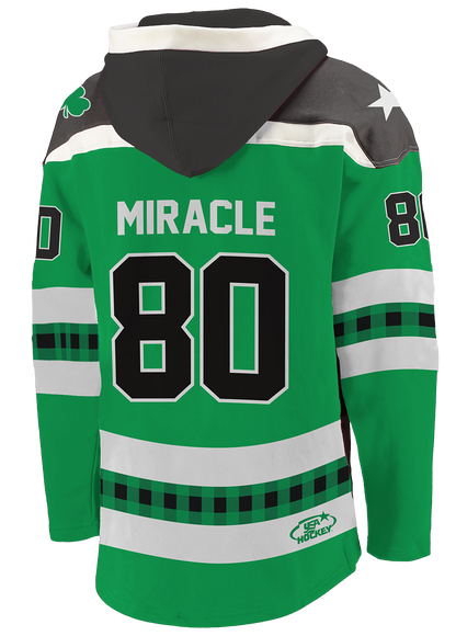 St. Patrick's Day  USA Hockey Miracle on Ice Licensed Lace Hoodie L.E. Adult- Ships by March 5th