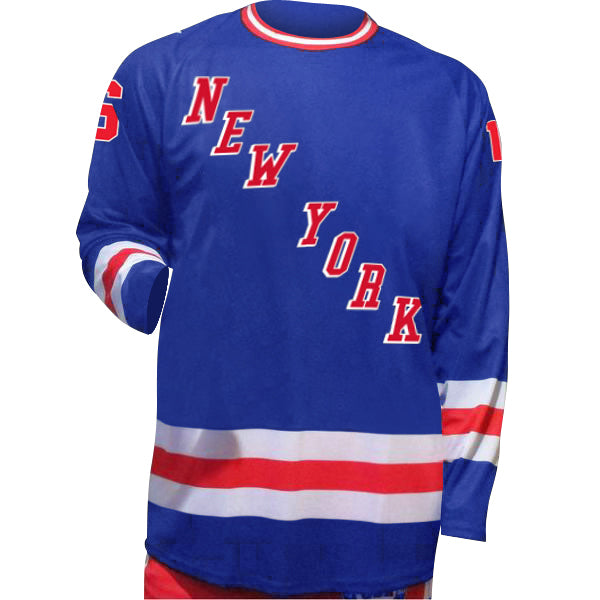 Mark Pavelich NY Rangers Hockey Performance Jersey long sleeve Tee