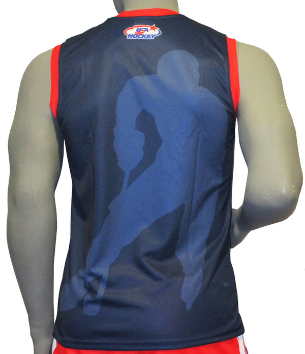 USA Hockey Miracle on Ice 1980 Team Authentic Jersey Tank Top 2XL-Navy