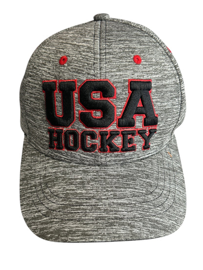 USA Hockey Official Licensed Gray Heather Cap
