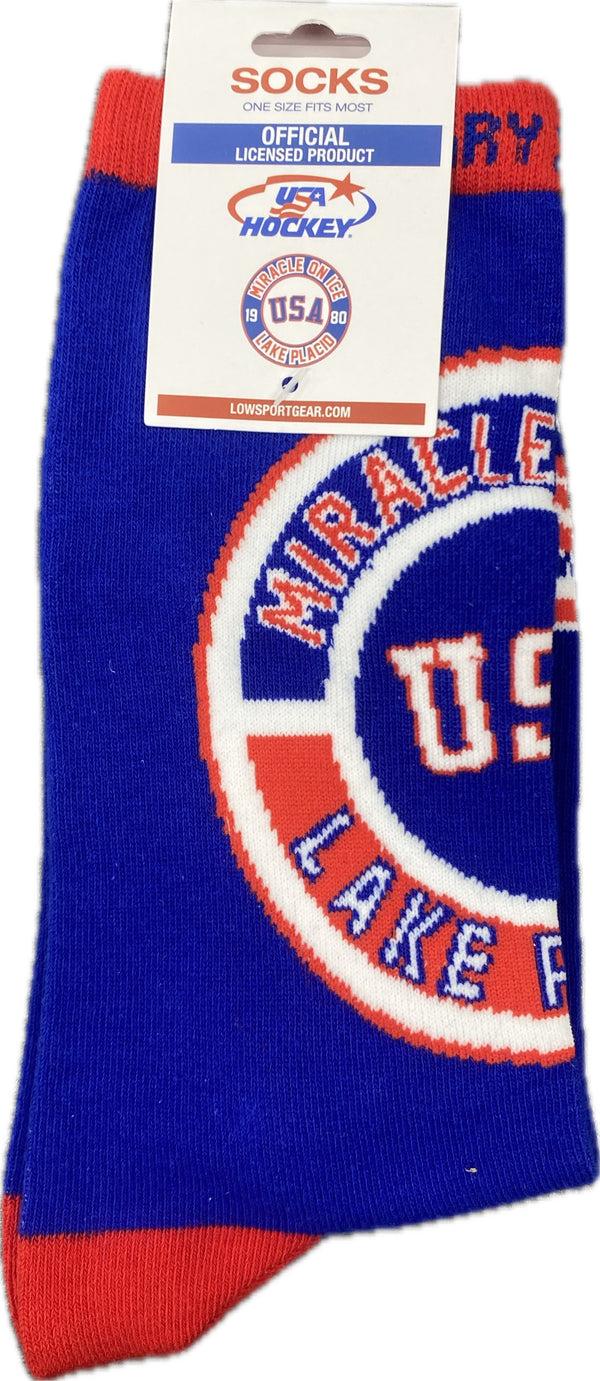 USA Hockey Miracle on Ice 1980 Authentic Crew Sock