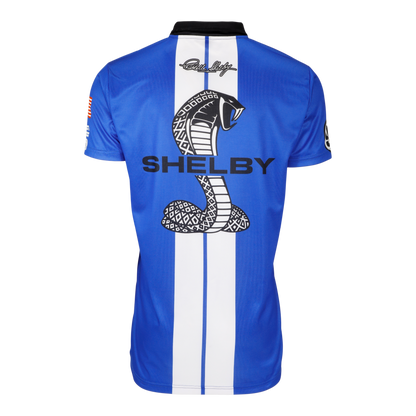 Shelby Cobra Performance Polo Blue