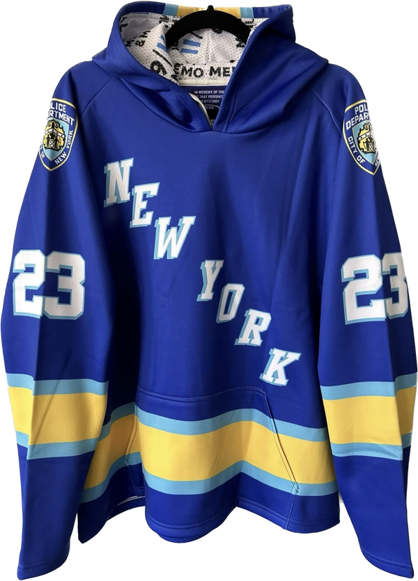 NYPD 23 Official 9/11 Memorial Hockey Hoodie To Commemorate The 23 Lives Lost - SHIP BY 12/1