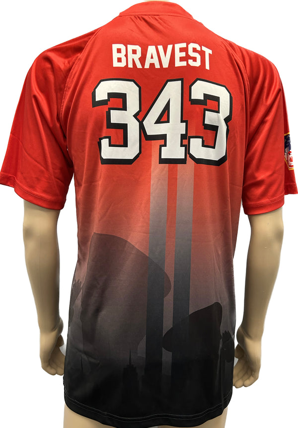 FDNY 343 Official 9/11 Memorial Soccer Jersey to Commemorate The 343 Lives Lost - SHIP BY 12/1