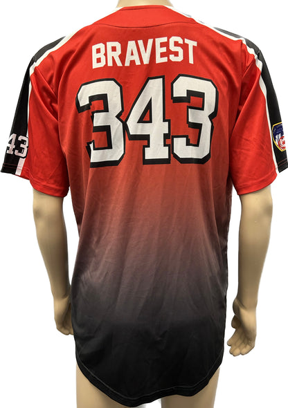 FDNY 343 Official 9/11 Memorial Baseball Jersey to Commemorate The 343 Lives Lost