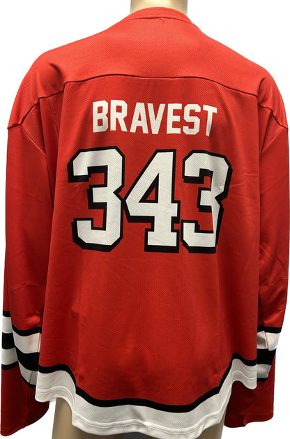 FDNY 343 Official 9/11 Memorial  Hockey Jersey to Commemorate The 343 Lives Lost