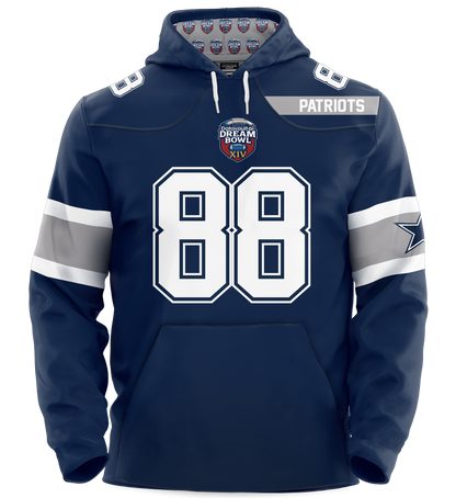 Dream Bowl Patriots Performance Lightweight Hoodie - Personalized - Order by 12/20 and receive 1/8