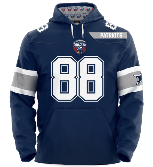 Dream Bowl Patriots Performance Lightweight Hoodie - Personalized - Order by 12/20 and receive 1/8
