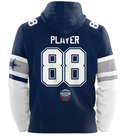 Dream Bowl Patriots Performance Heavyweight Jersey Hoodie - Personalize - Order by 12/20 and receive 1/8