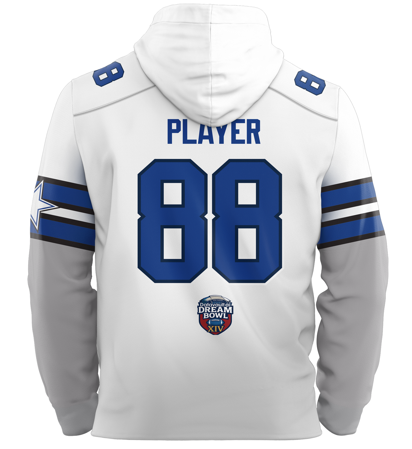 Dream Bowl Crusaders Performance Heavyweight Jersey Hoodie - Personalized - Order by 12/20 and receive 1/8