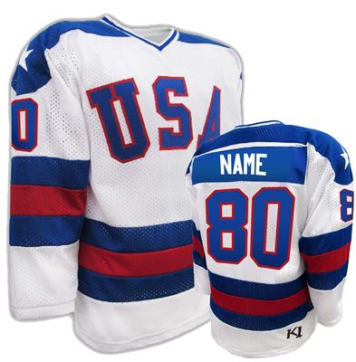 USA Hockey Miracle on Ice 1980 Official Customized Jersey Adult - White