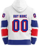 Rangers Outdoor Game 2/18 Customized Hoody Adult - White  - Order by 2/04 received by 2/16