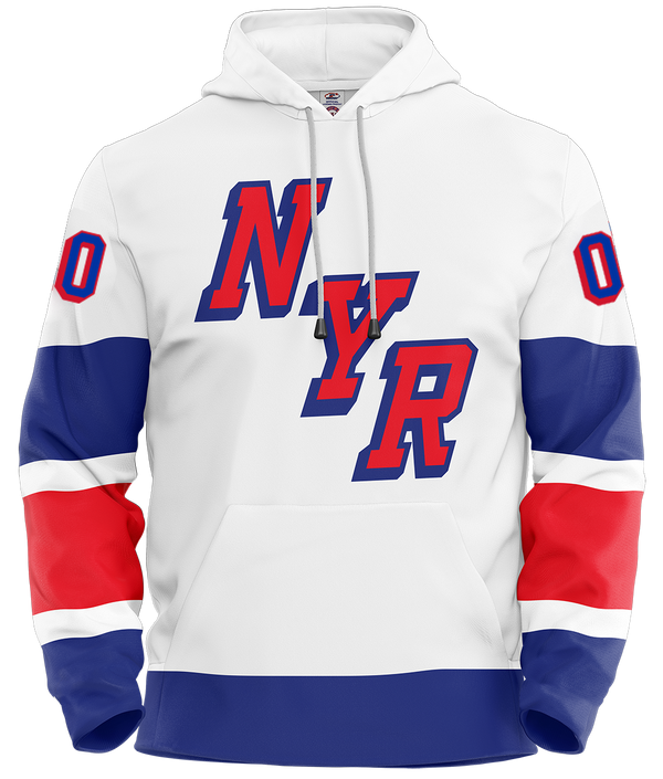 Rangers Outdoor Game 2/18 Customized Hoody Youth - White - Order by 2/04 received by 2/16