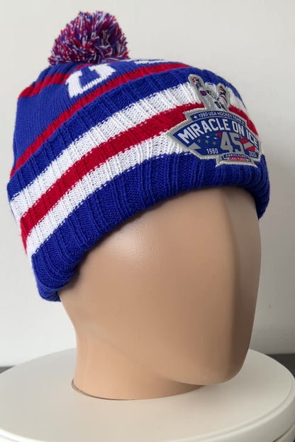 USA Hockey 1980 Miracle on Ice  45th Anniversary (1980-2025) Knit Hat