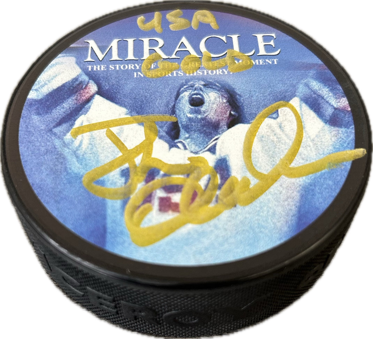 Jack O'Callahan Signed Miracle Movie Poster Puck