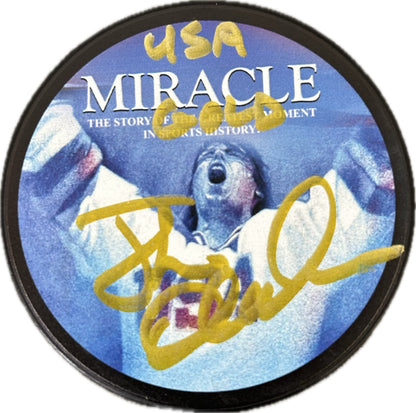 Jack O'Callahan Signed Miracle Movie Poster Puck