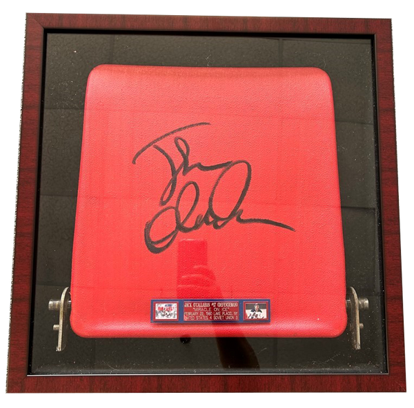 1980 Miracle on Ice Arena Seat Bottom - Signed by Jack O'Callahan- FRAMED