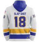 Slapshot Chiefs Performance Hoodie White -  Slap Shot #18