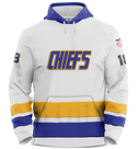 Slapshot Chiefs Performance Hoodie White -  Slap Shot #18